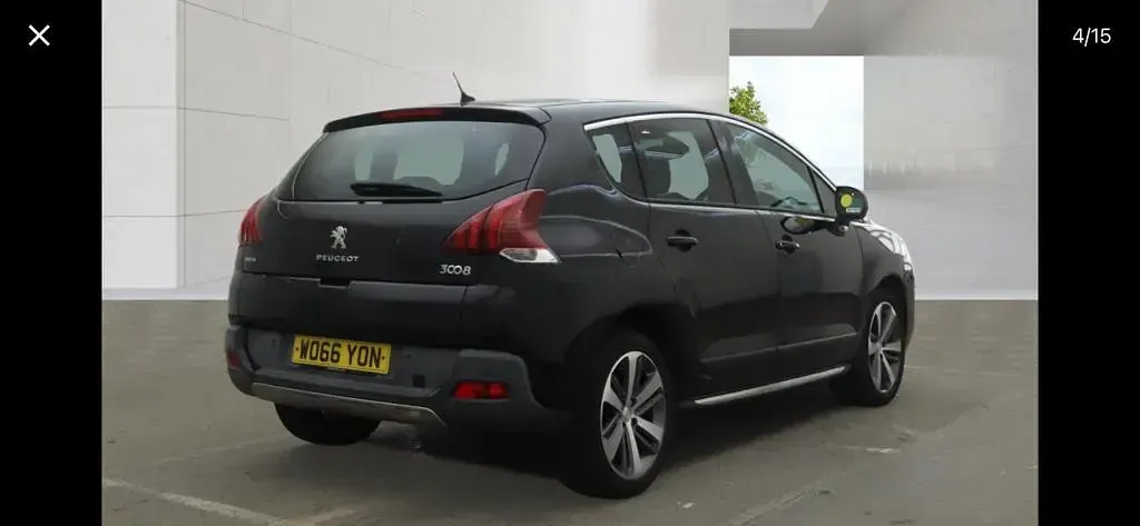 Used Peugeot 3008 Allure 120 HP (88 kW) 2017 Black SUV