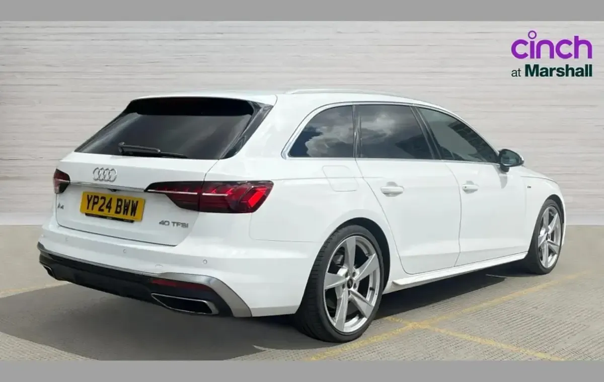 Used Audi A4 S-Line 204 HP (150 kW) 2024 Arkona white Estate
