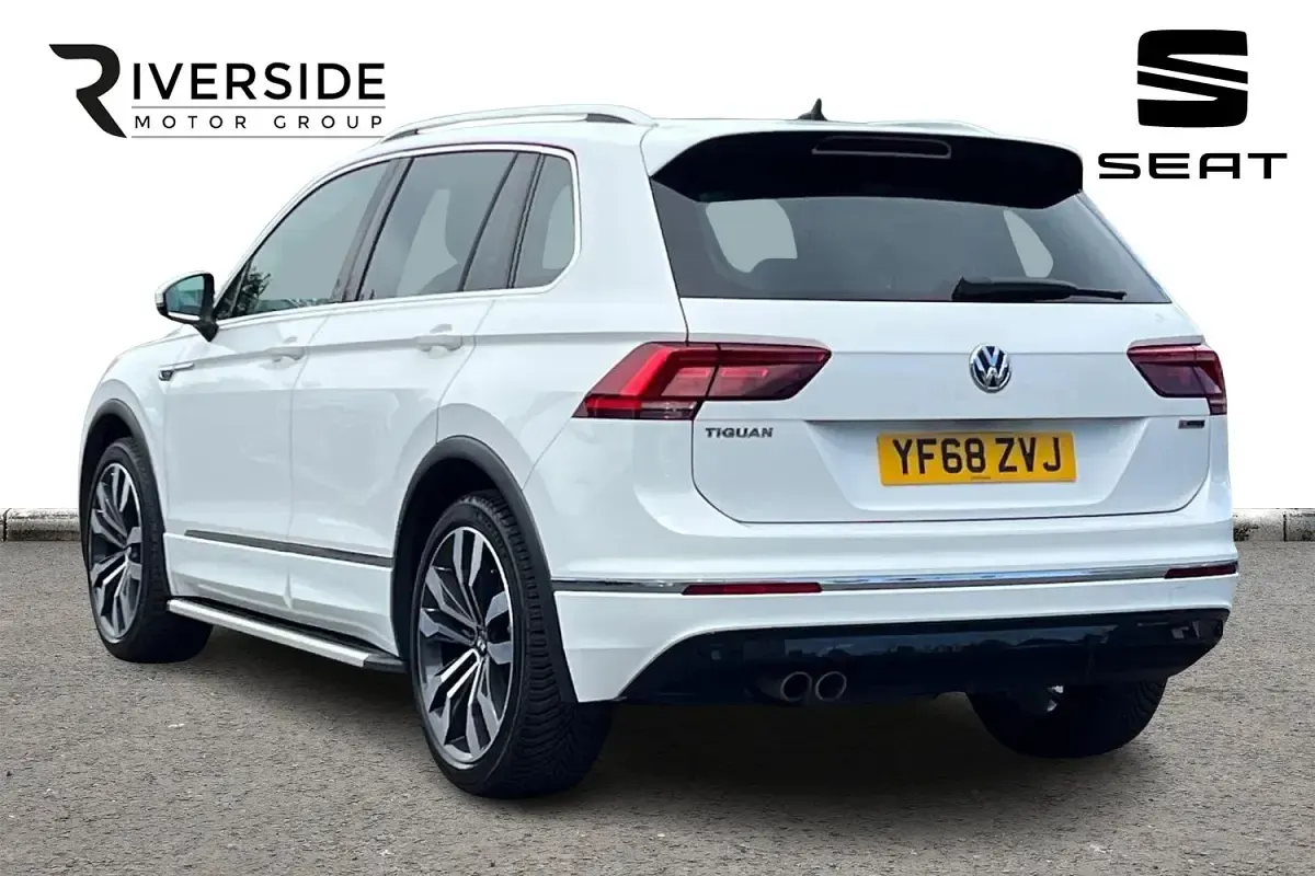 Used VW Tiguan R-line 150 HP (110 kW) 2018 Pure white SUV
