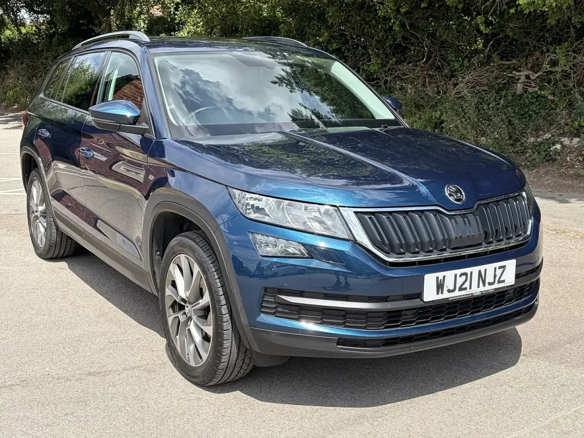 Used Skoda Kodiaq SE Drive 150 HP (110 kW) 2021 Blue SUV