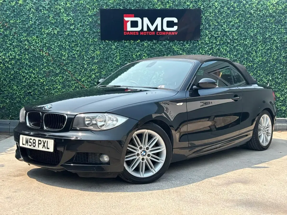Used BMW 120 Cabriolet M Sport 2008 Black Cabriolet
