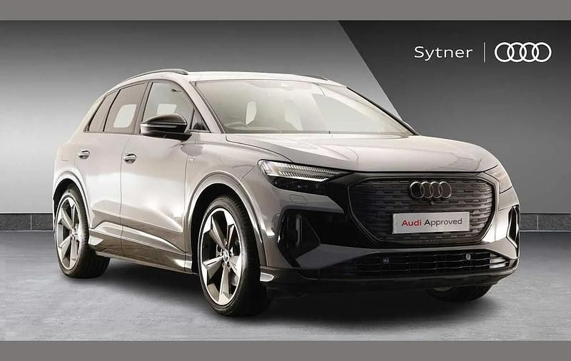 Grey Used 2024 Audi Q4 e-tron Black Edition SUV | £38,500 - Image 1/4