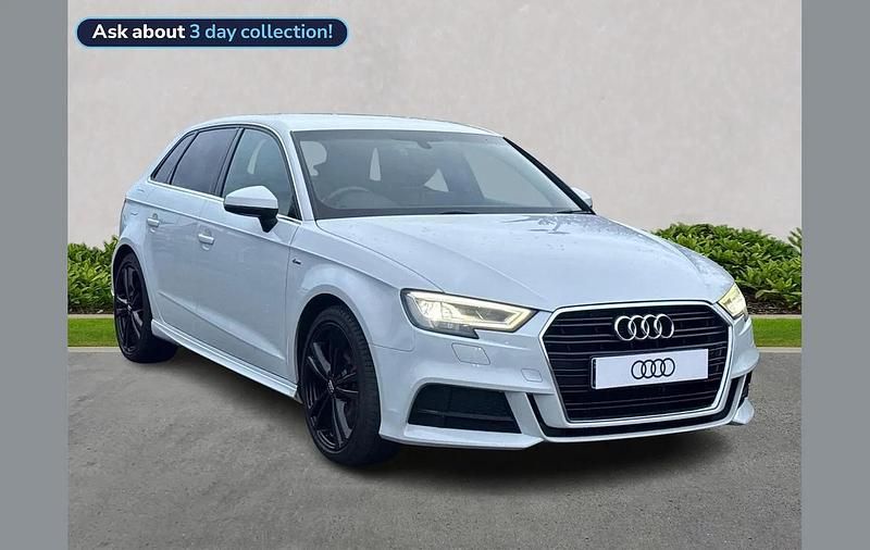 Used Audi A3 S-Line 147 HP (108 kW) 2017 White Hatchback