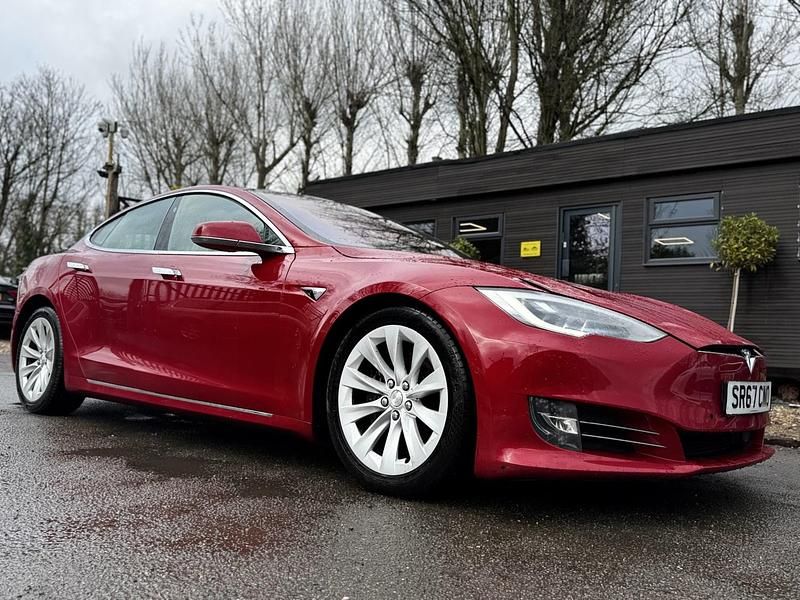 Used Tesla Model S 75 kW (102 HP) 2017 Red Hatchback