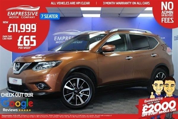 Orange Used 2017 Nissan X-Trail N-Vision SUV | £11,999 (A bit pricey) - Image 1/1