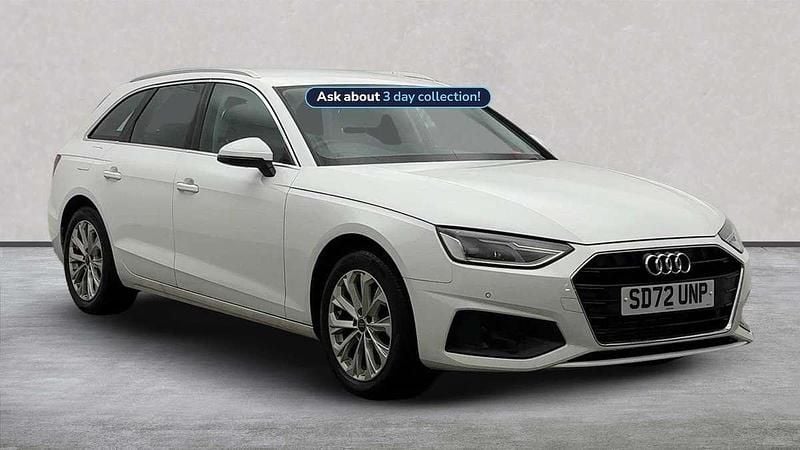 White Used 2022 Audi A4 Business Sedan | £22,608 (Fair price) - Image 1/4
