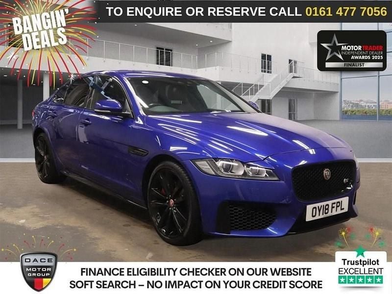 Blue Used 2018 Jaguar XF S Sedan | £15,480 (Fair price) - Image 1/3