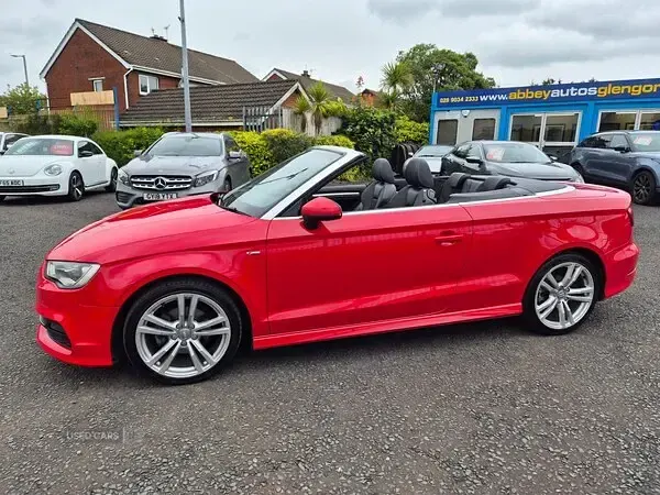 Used Audi A3 Cabriolet S-Line 110 HP (80 kW) 2015 Red Cabriolet