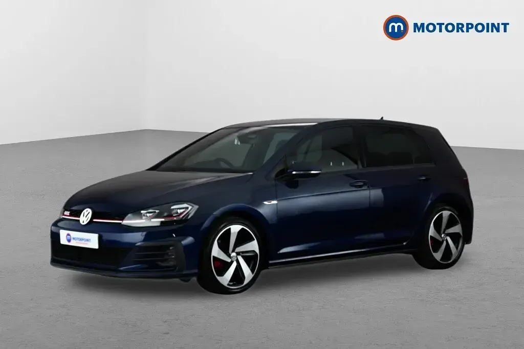 Used VW Golf VII GTI 2020 Blue Hatchback