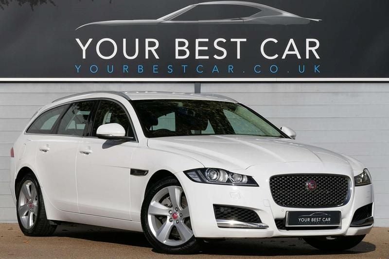 White Used 2020 Jaguar XF Portfolio Estate | £18,677 (Expensive) - Image 1/2