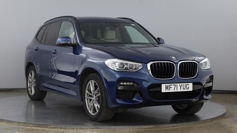 Blue Used 2021 BMW X3 M Sport SUV | £27,699 (Good price) - Image 1/4