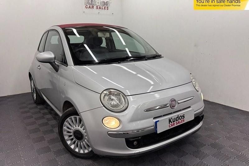 Silver Used 2010 Fiat 500C Lounge Cabriolet | £2,990 (Fair price) - Image 1/1
