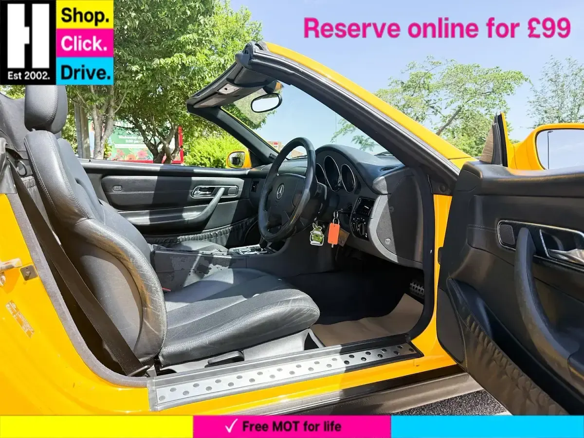 Used Mercedes SLK230 197 HP (144 kW) 2000 Yellow Cabriolet