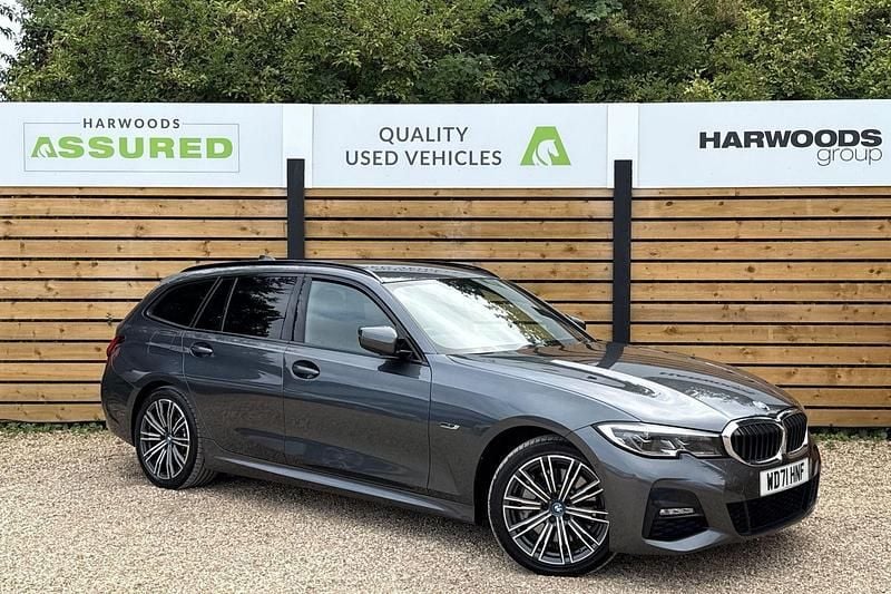 Grey Used 2022 BMW 330e M Sport Estate | £21,290 (Good price) - Image 1/4