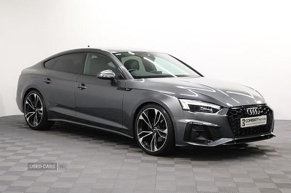 Grey Used 2022 Audi A5 S-Line Hatchback | £25,495 (Fair price) - Image 1/4
