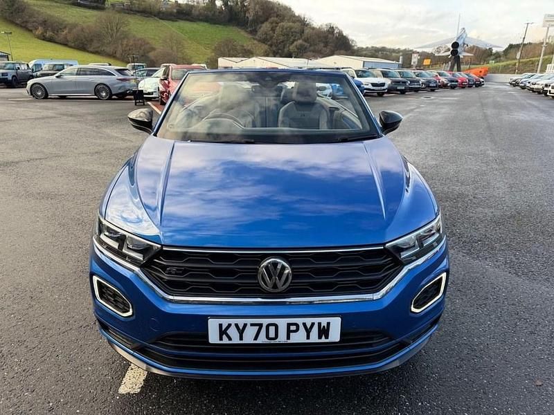 Used VW T-Roc Cabriolet R-line 150 HP (110 kW) 2020 Blue Cabriolet