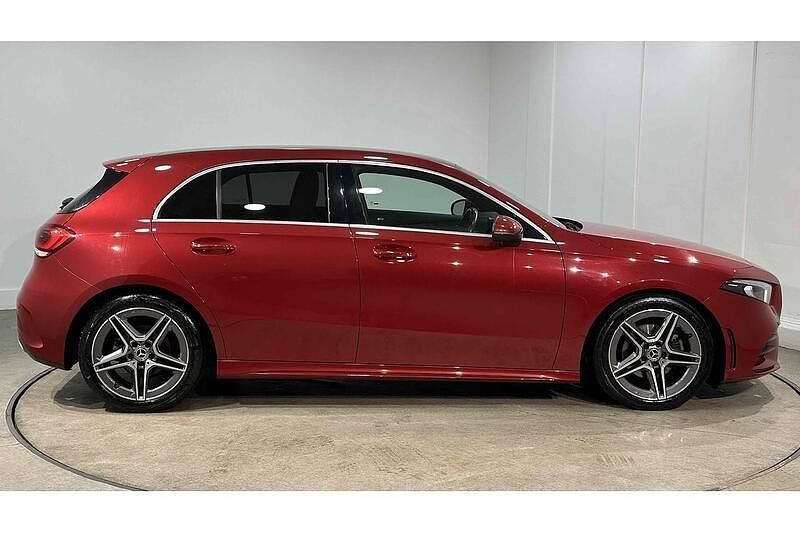 Used Mercedes A180 AMG line 136 HP (100 kW) 2021 Red Hatchback