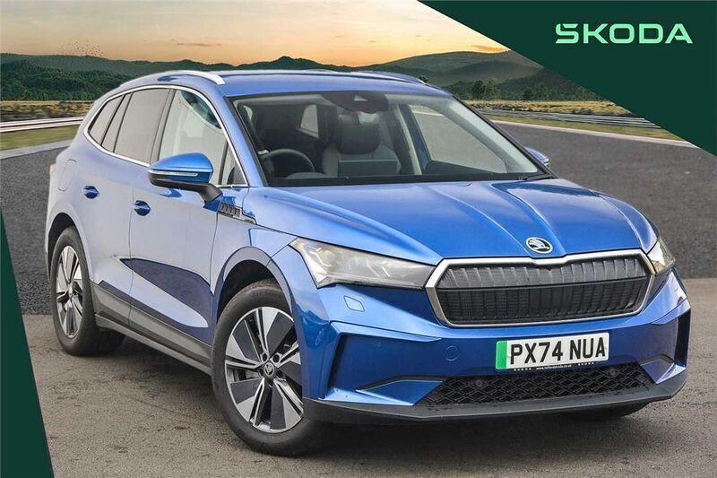 Blue Used 2024 Skoda Enyaq iV SUV | £30,995 (Fair price) - Image 1/4
