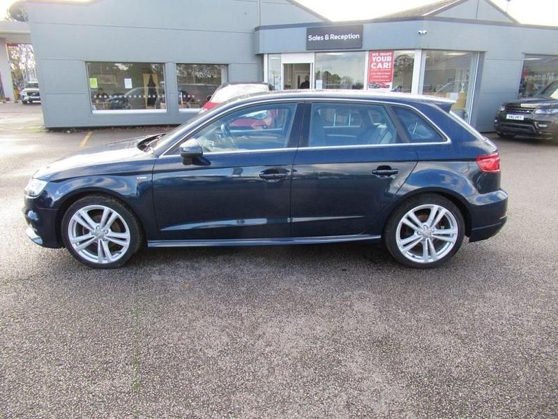Used Audi A3 S-Line 150 HP (110 kW) 2017 Blue Hatchback