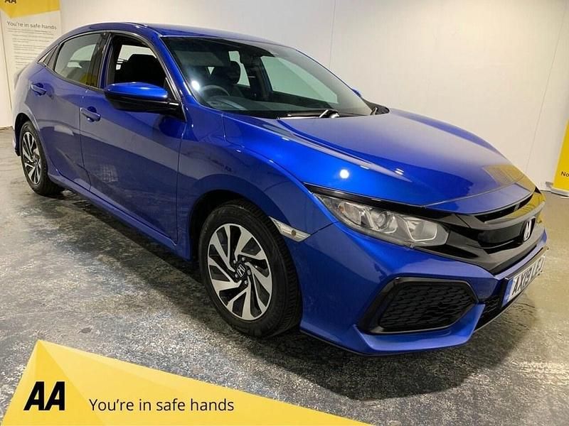 Blue Used 2019 Honda Civic SE Hatchback | £10,000 (Good price) - Image 1/3