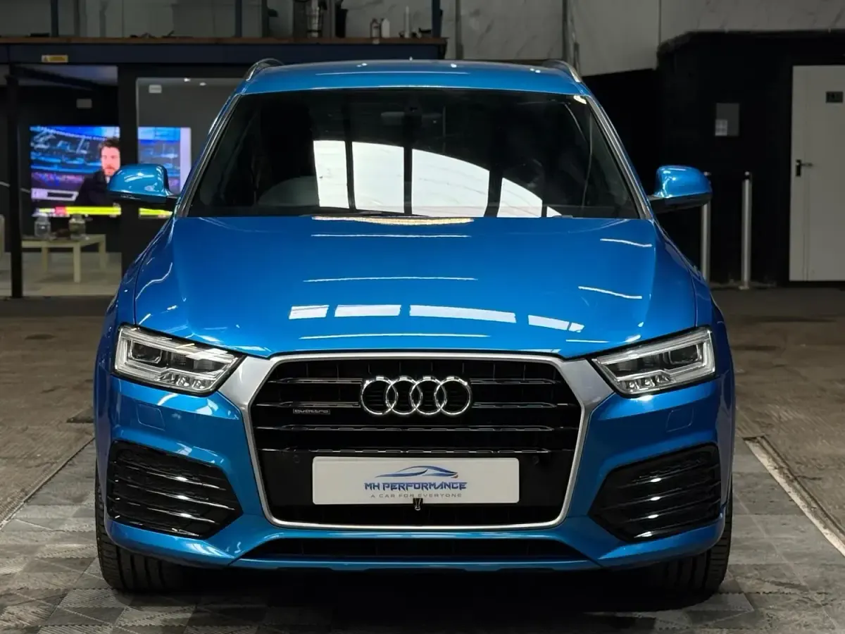 Used Audi Q3 S-line plus 184 HP (135 kW) 2016 Blue SUV