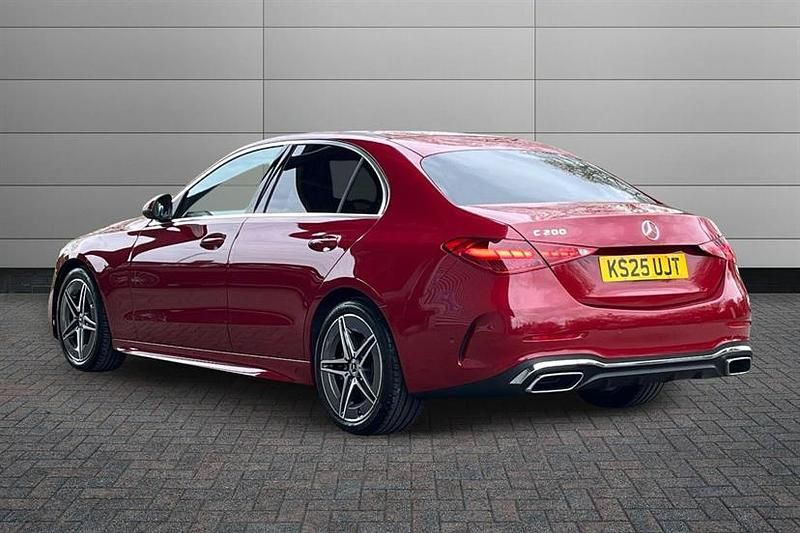 Used Mercedes C200 AMG line 204 HP (150 kW) 2025 Patagonia red Sedan