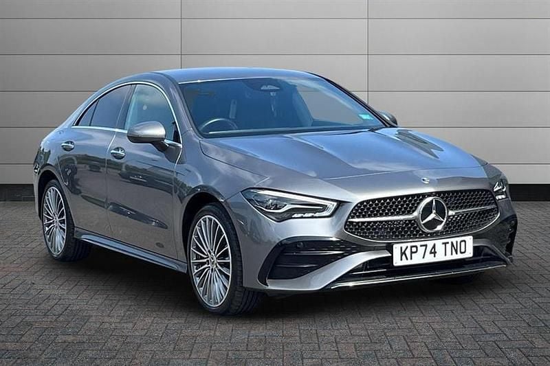 Mountain grey Used 2024 Mercedes CLA250e AMG Line Premium Sedan | £29,990 (Fair price) - Image 1/4