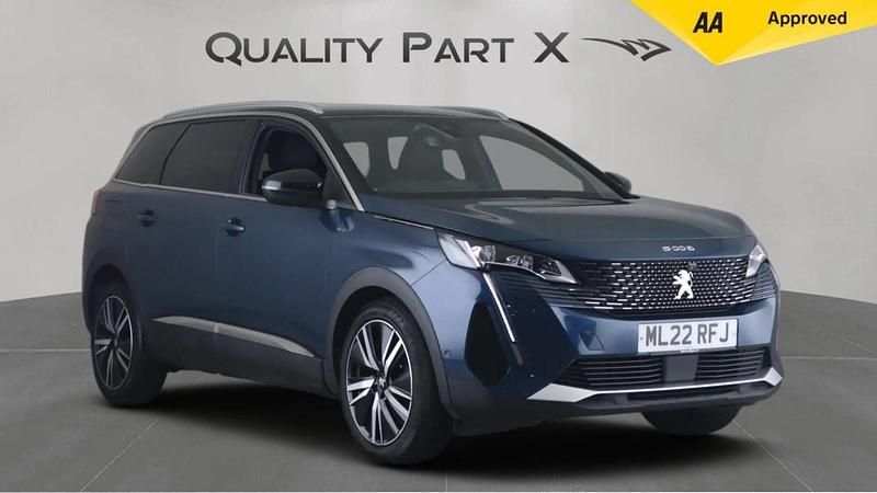 Blue Used 2022 Peugeot 5008 Premium Hatchback | £18,379 (Fair price) - Image 1/3