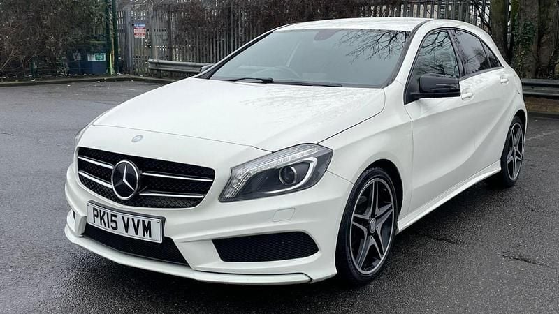 Used Mercedes A200 AMG 156 HP (114 kW) 2015 White Hatchback