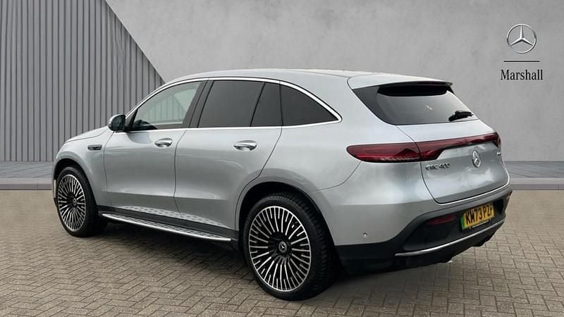 Used Mercedes EQC400 AMG Line Premium 300 kW (408 HP) 2023 Metallic paint hightech silver SUV