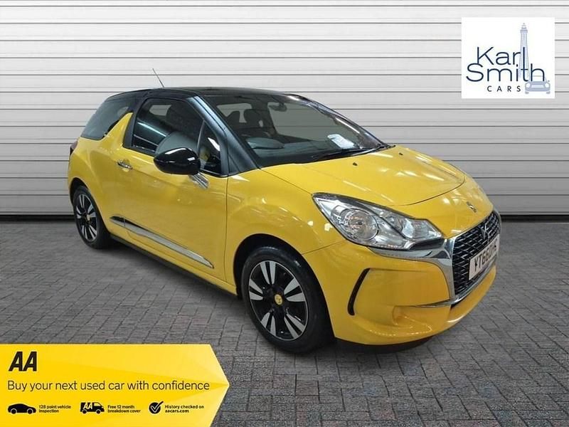 Yellow Used 2016 DS Automobiles DS3 Chic Hatchback | £4,495 (Fair price) - Image 1/3