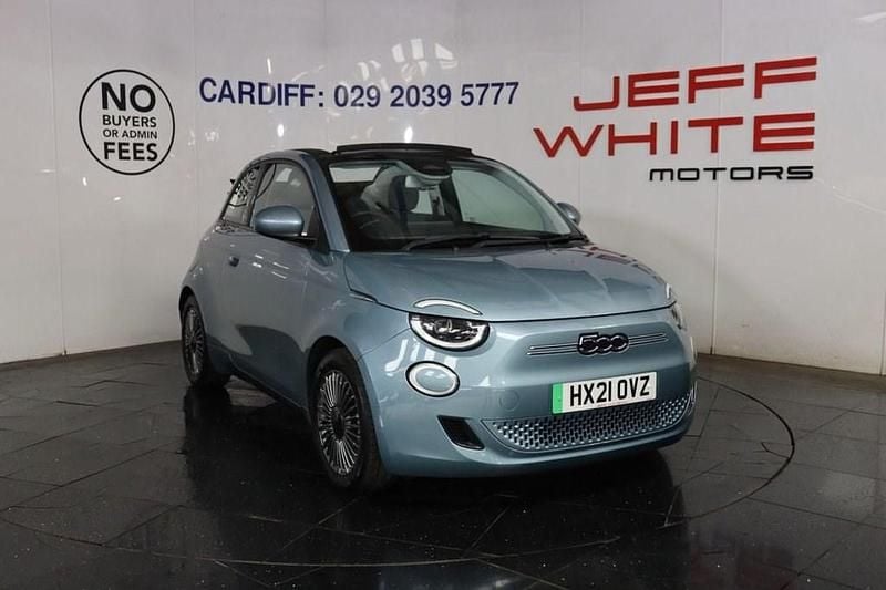 Used Fiat 500e Star 86 kW (118 HP) 2021 Blue Cabriolet
