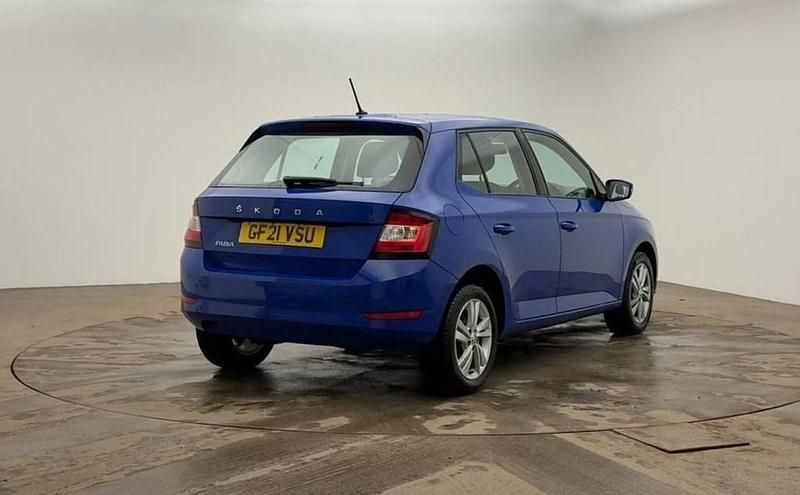 Used Skoda Fabia SE 60 HP (44 kW) 2021 Blue Hatchback