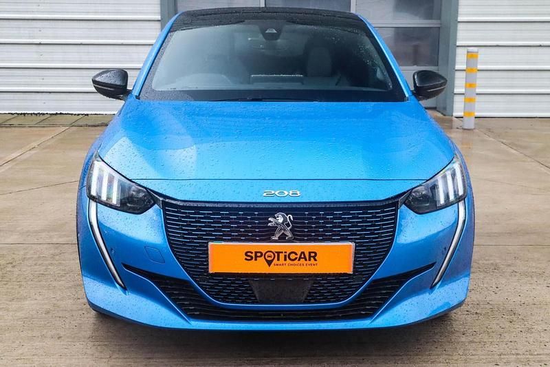 Used Peugeot e-208 GT 98 kW (134 HP) 2020 Blue Hatchback