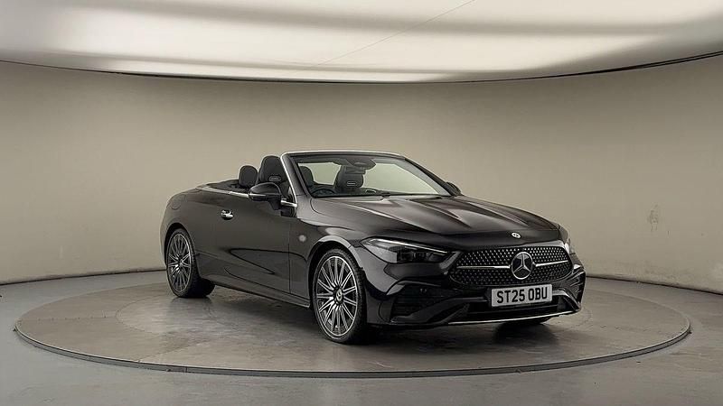 Obsidian black Used 2025 Mercedes CLE300 AMG line Cabriolet | £54,700 (Fair price) - Image 1/4