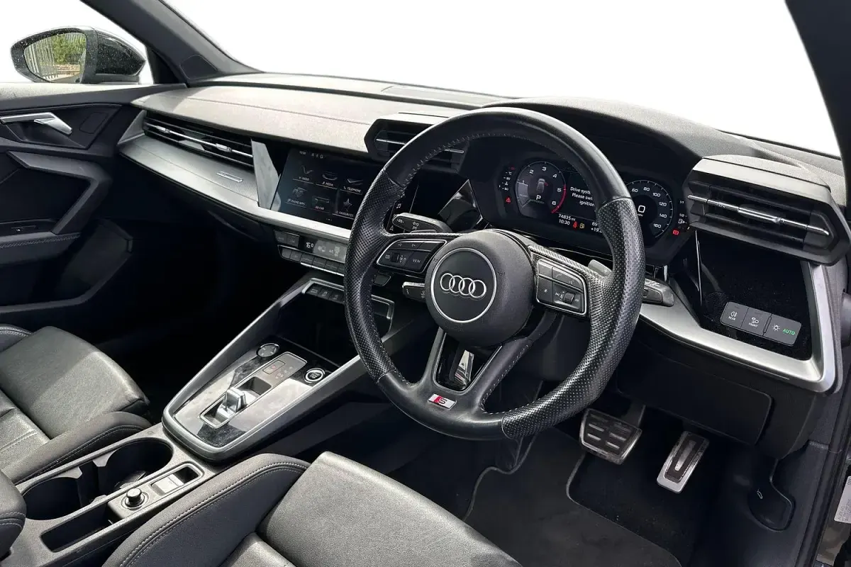 Used Audi A3 S-Line 150 HP (110 kW) 2020 Black Sedan