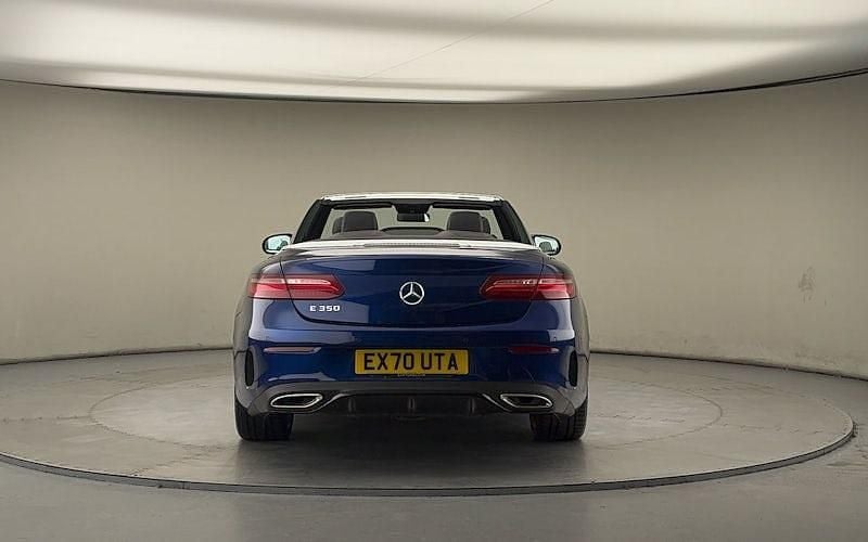 Used Mercedes E350 AMG line 299 HP (219 kW) 2019 Brilliant blue Cabriolet