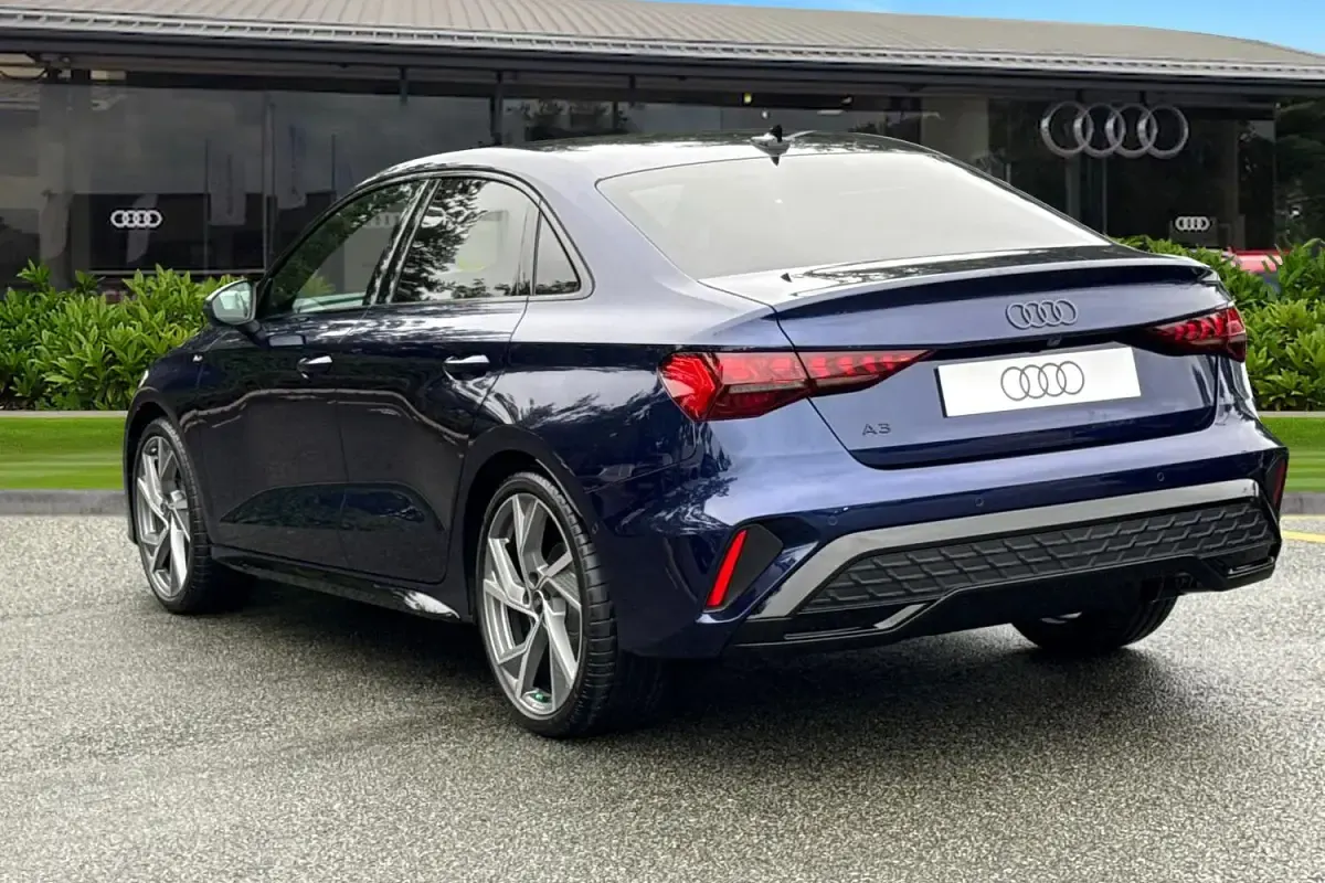 New Audi A3 Black Edition 2026 Blue Sedan
