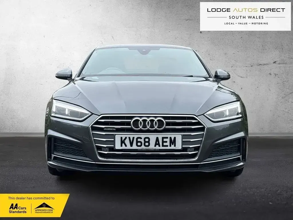 Used Audi A5 S-Line 286 HP (210 kW) 2018 Grey Coupe