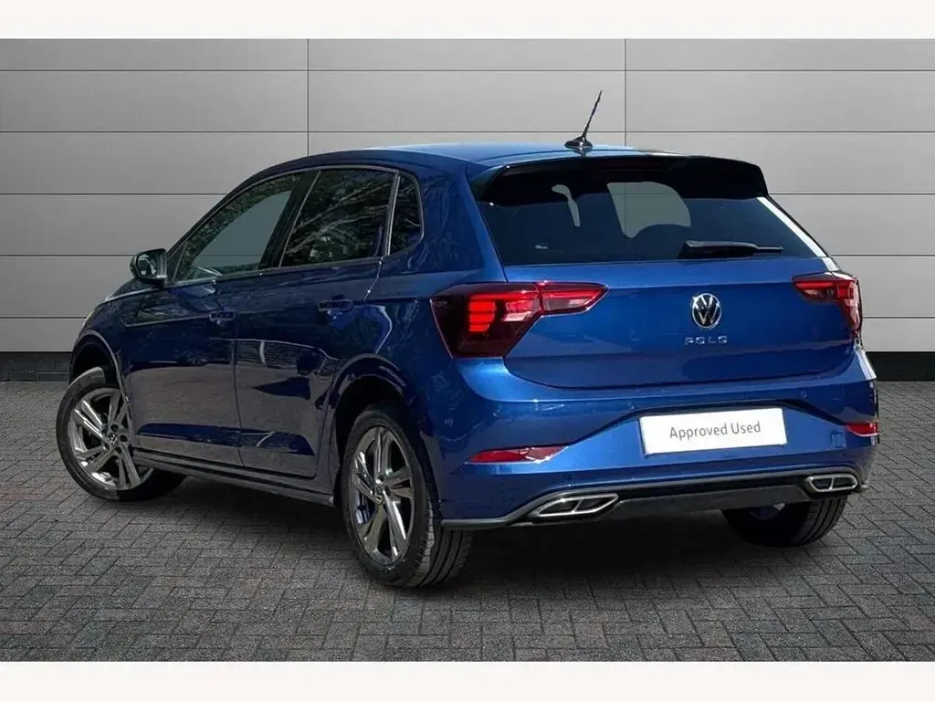 Used VW Polo R-line 95 HP (69 kW) 2022 Blue Hatchback