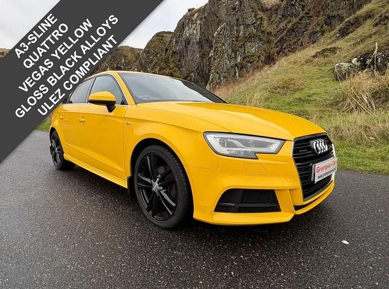 Yellow Used 2017 Audi A3 Sportback S-Line Hatchback | £8,995 (Fair price) - Image 1/4