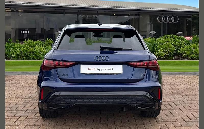 Used Audi A3 Black Edition 147 HP (108 kW) 2025 Blue Hatchback