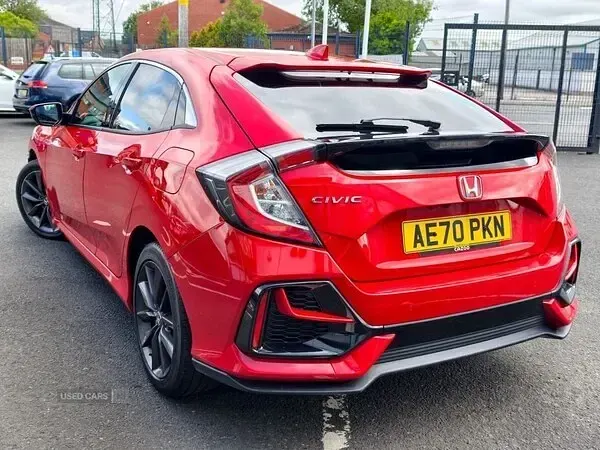 Used Honda Civic SR 126 HP (92 kW) 2021 Red Hatchback