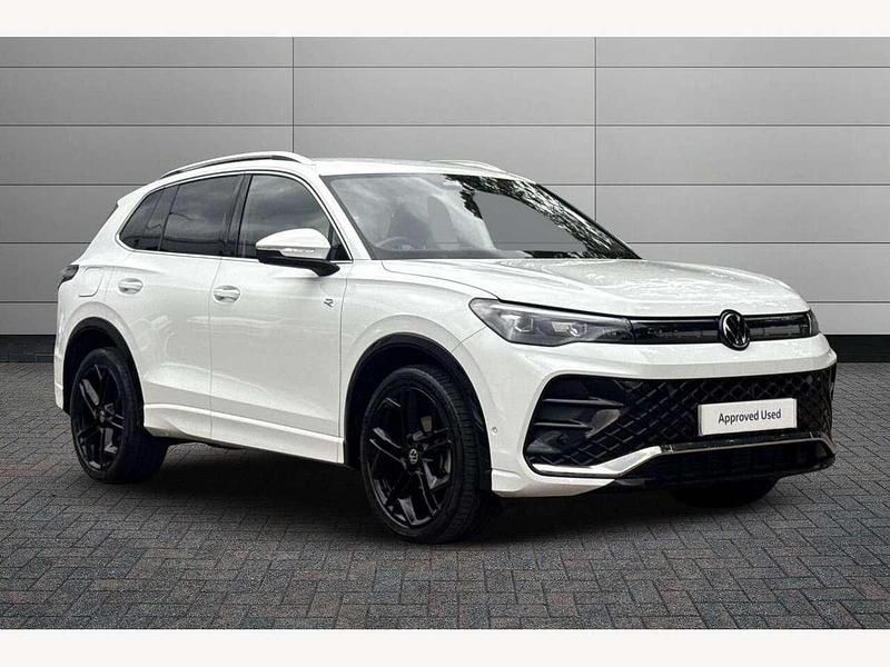 White Used 2024 VW Tiguan R-line SUV | £33,990 (Expensive) - Image 1/4