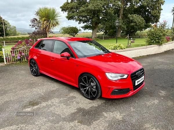 Red Used 2014 Audi A3 S-Line Hatchback | £7,895 (Fair price) - Image 1/4