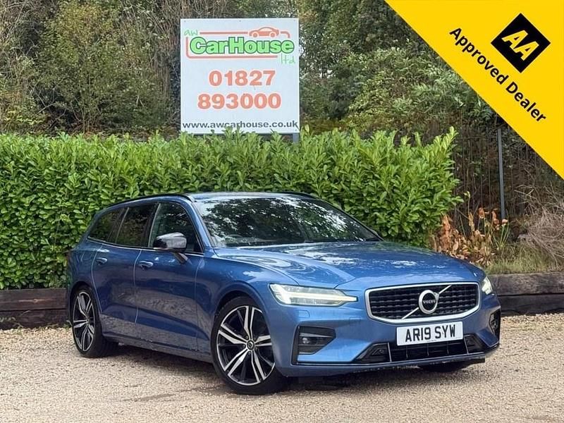 Blue Used 2019 Volvo V60 R-Design Estate | £18,299 (Fair price) - Image 1/4