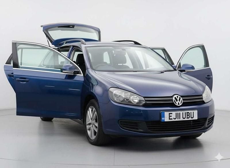 Used VW Golf VI SE 105 HP (77 kW) 2011 Blue Hatchback