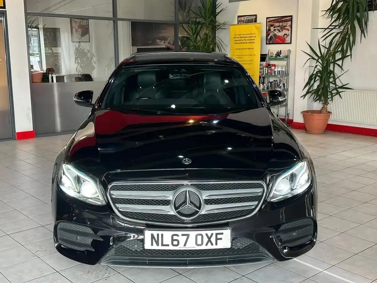 Used Mercedes E220 AMG line 191 HP (140 kW) 2017 Black Sedan