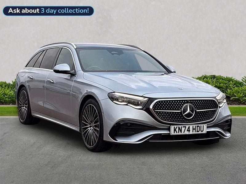 Silver Used 2025 Mercedes E300 AMG Line Premium Plus Estate | £61,449 - Image 1/4