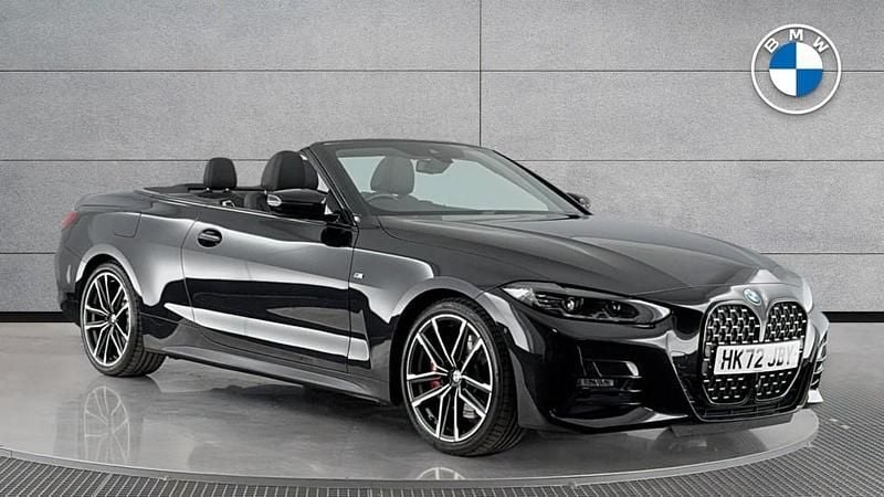 Black Used 2022 BMW 420 M Sport Cabriolet | £33,950 (Fair price) - Image 1/4